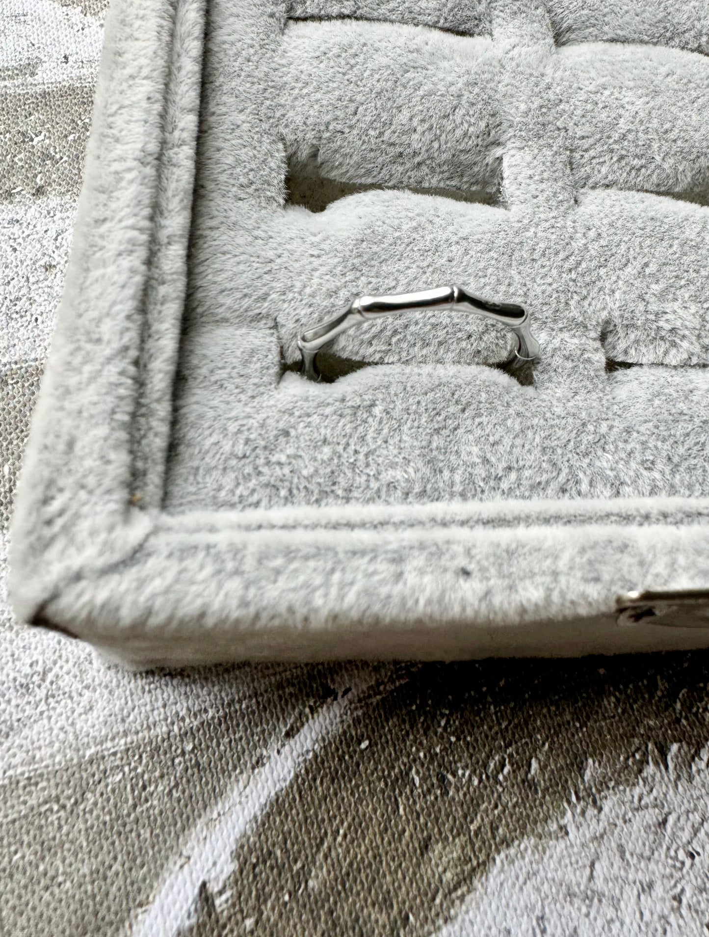 Plateado Bamboo Ring